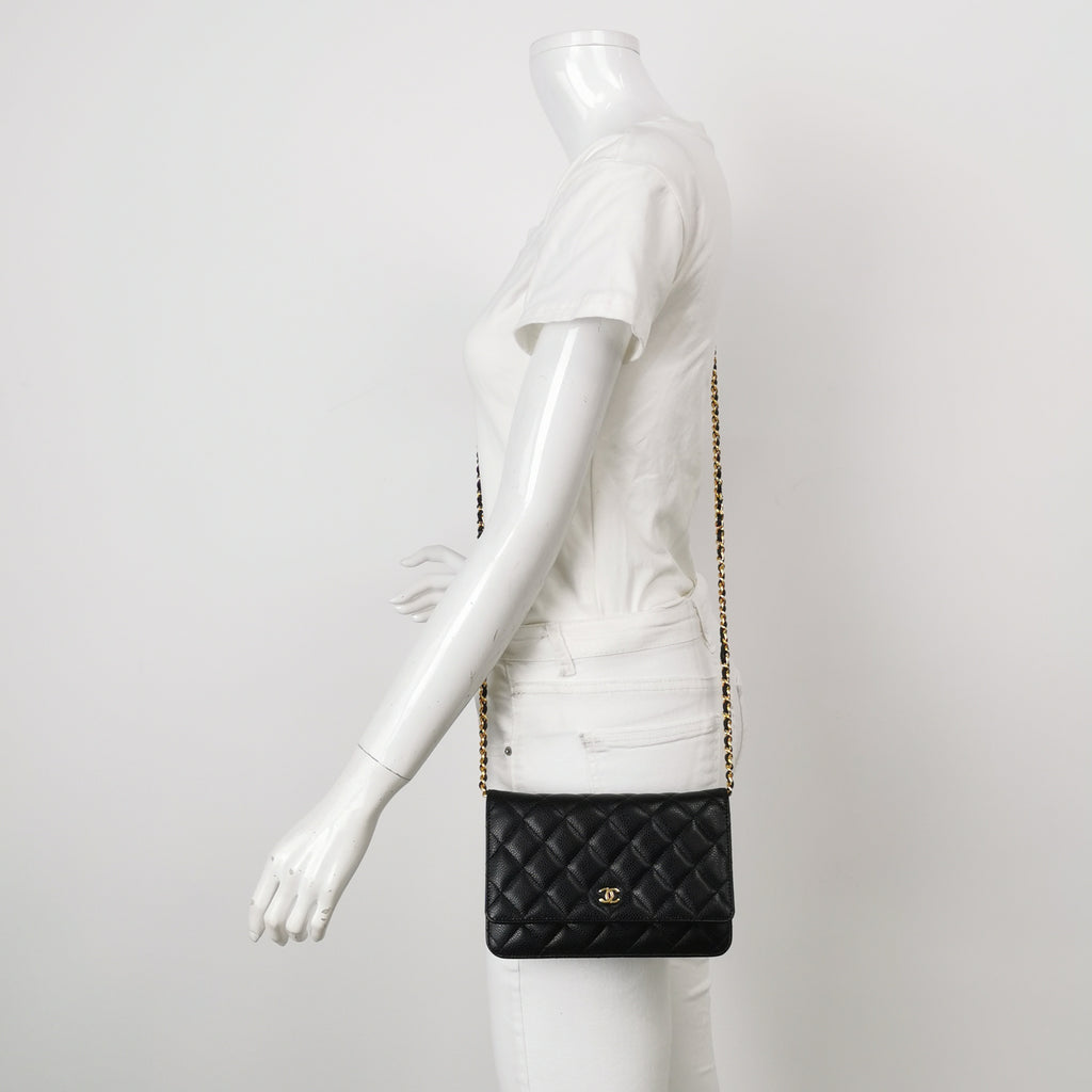 Chanel Wallet On Chain Caviar GHW
