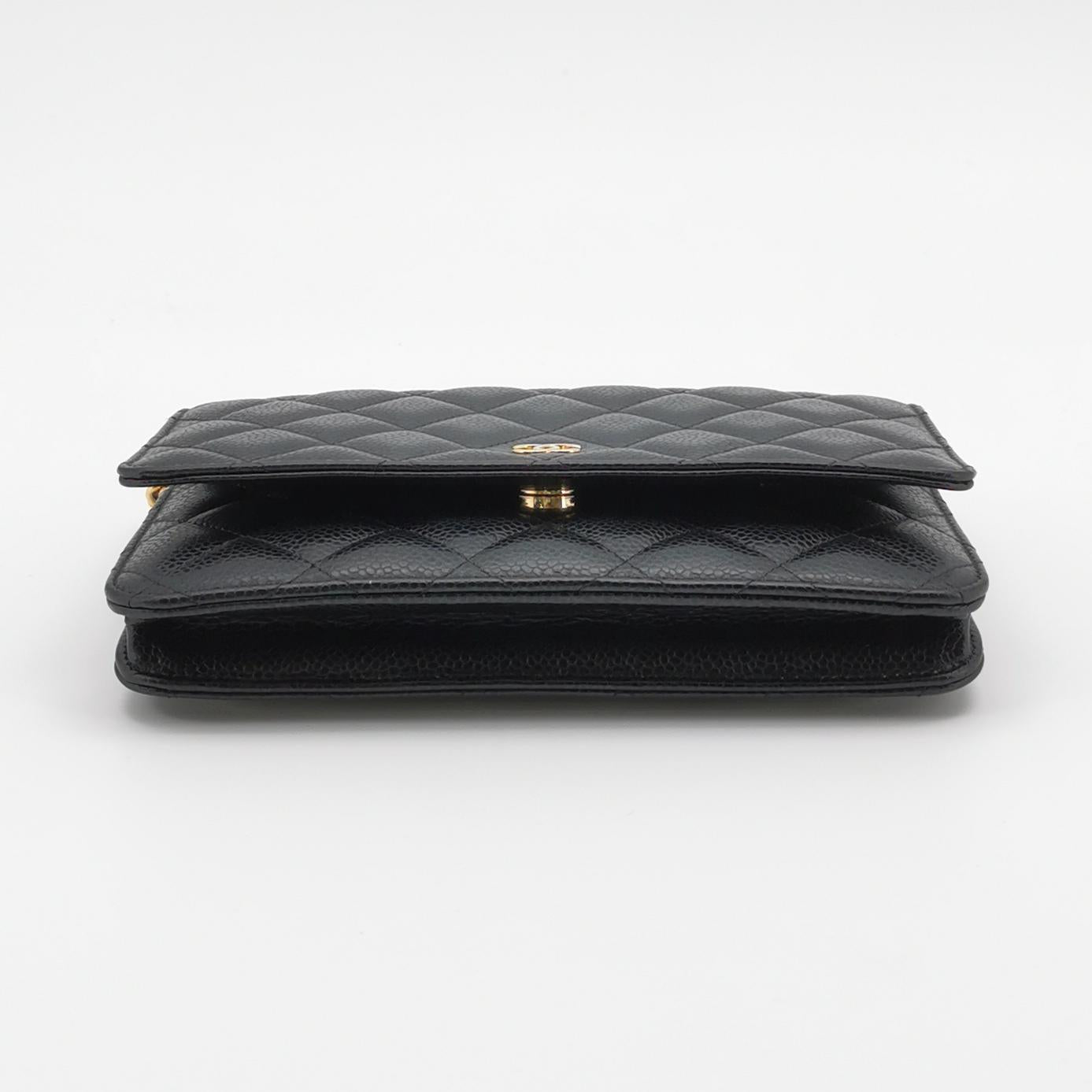 Chanel Wallet On Chain Caviar GHW