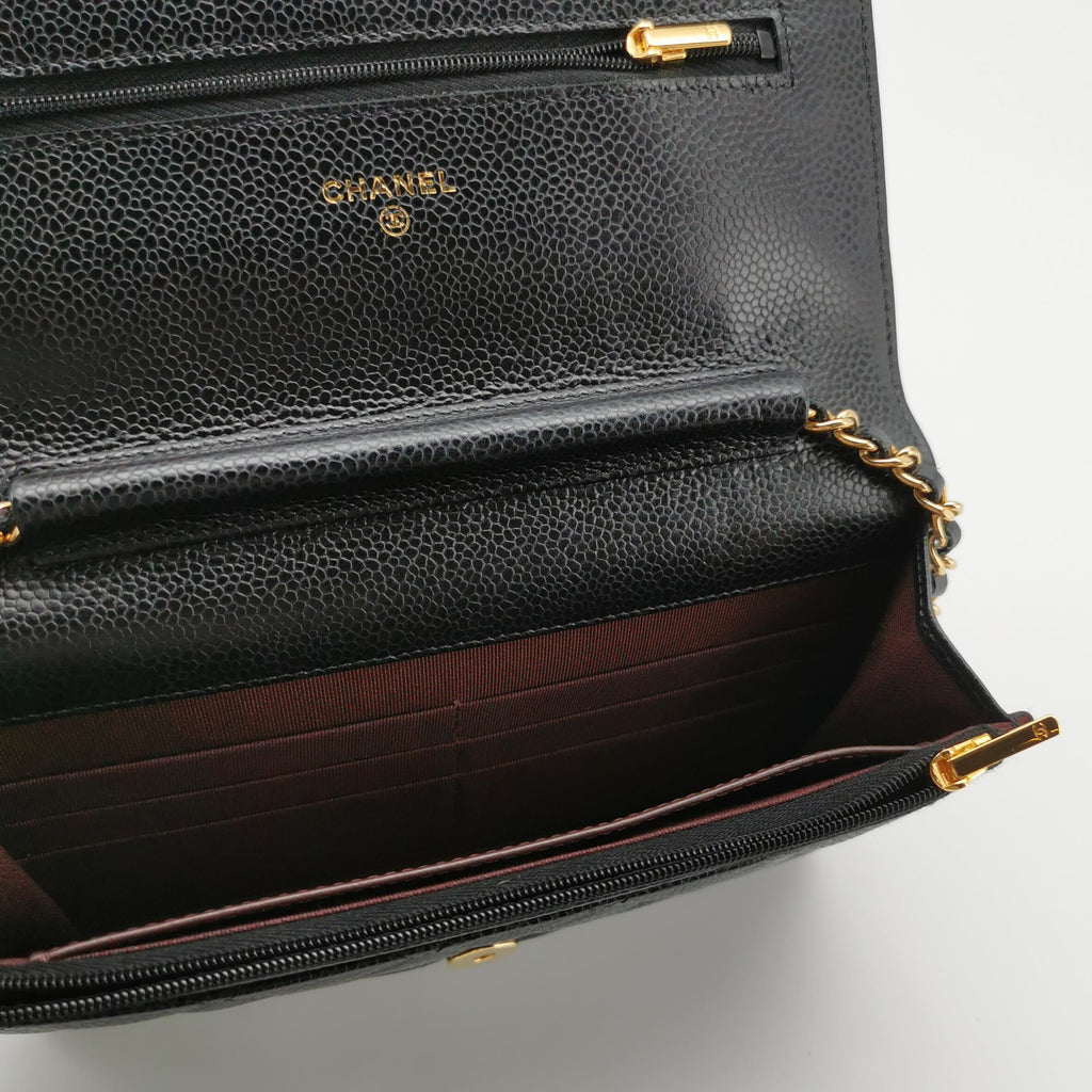 Chanel Wallet On Chain Caviar GHW