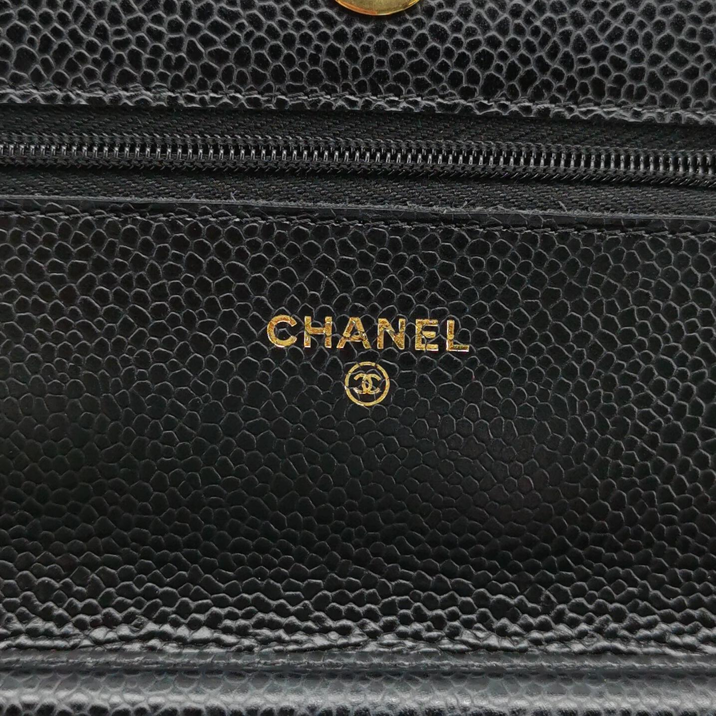 Chanel Wallet On Chain Caviar GHW