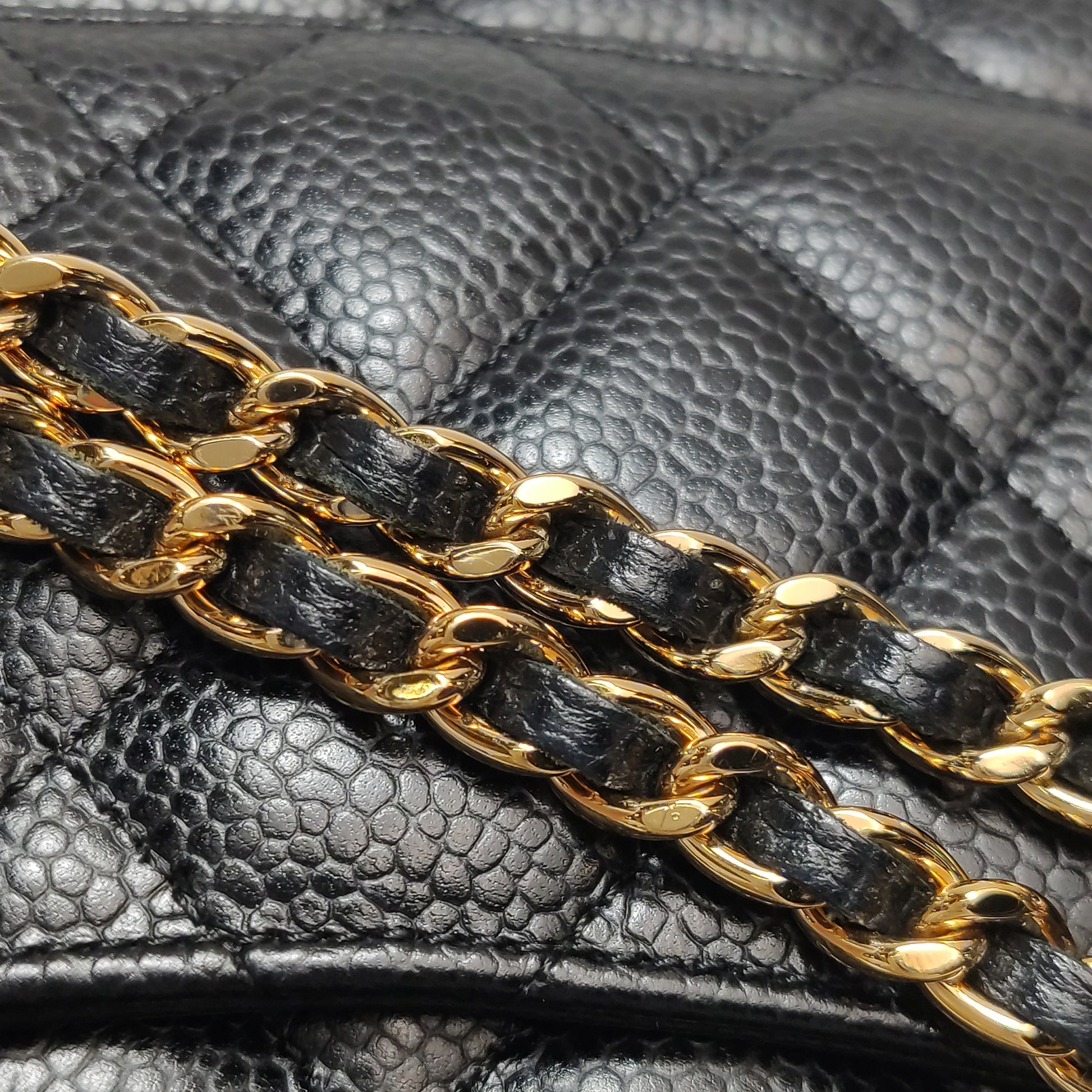 Chanel Wallet On Chain Caviar GHW