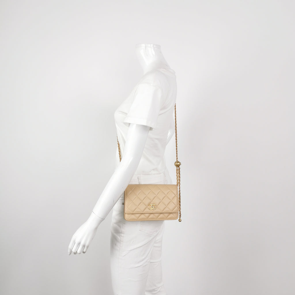 Chanel Pearl Crush Wallet on Chain Lambskin