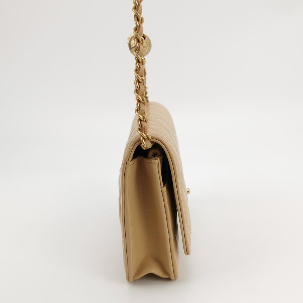 Chanel Pearl Crush Wallet on Chain Lambskin