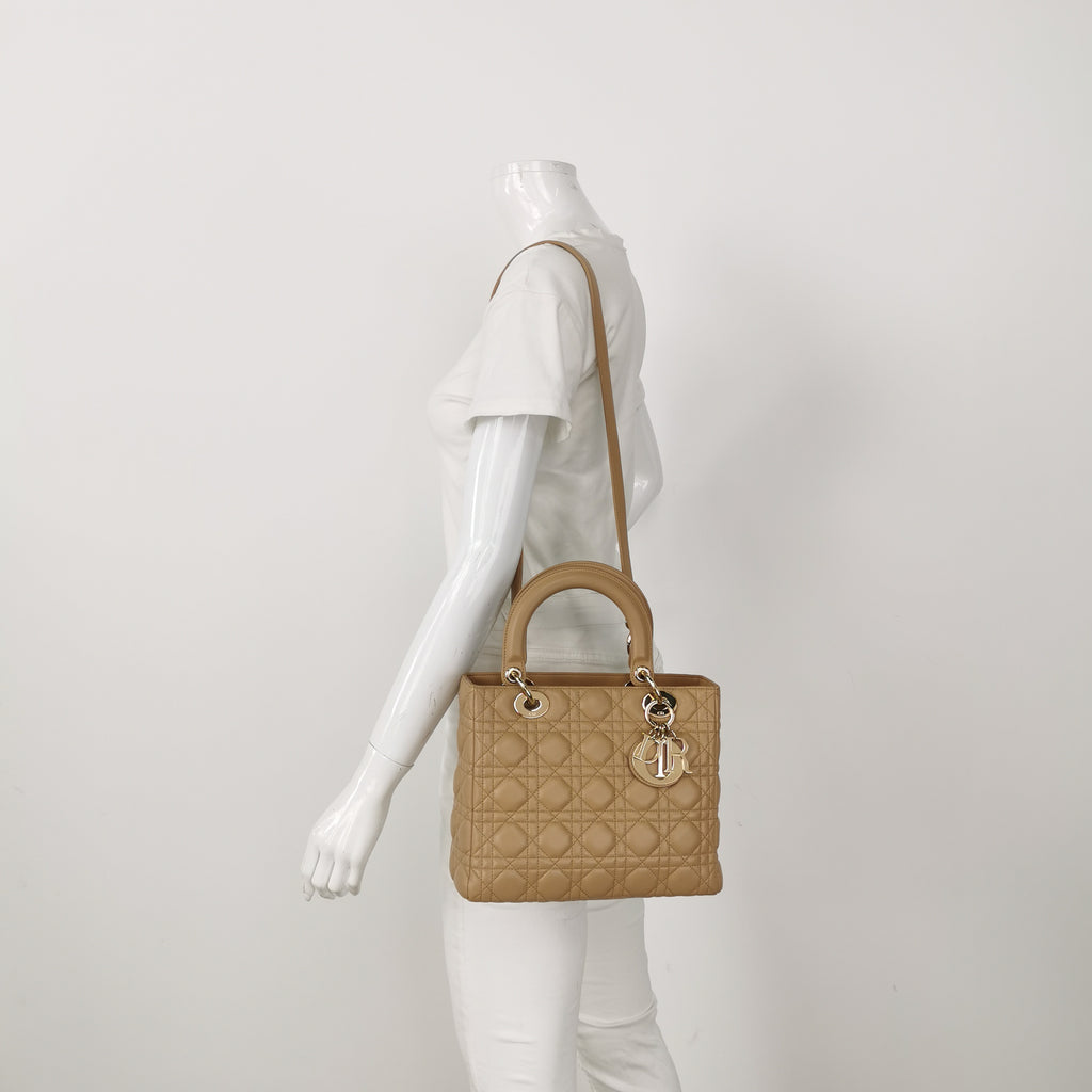 Dior Lady Dior Medium Beige