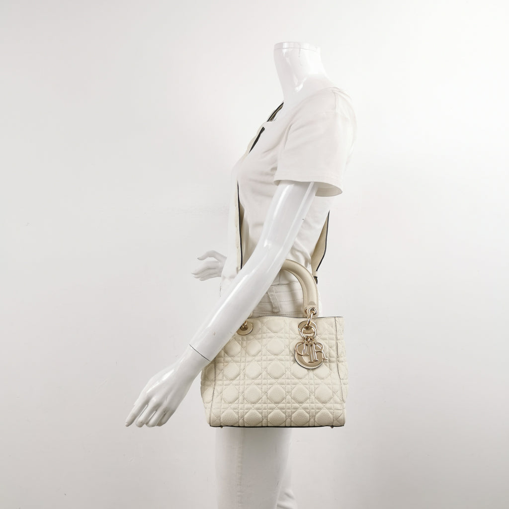 Dior Lady Dior Medium Grained Calfskin