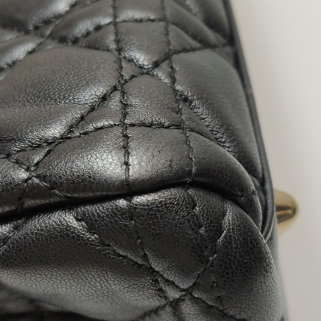 Dior Black Cannage Quilted Lambskin Soft Zipped Tote Bag