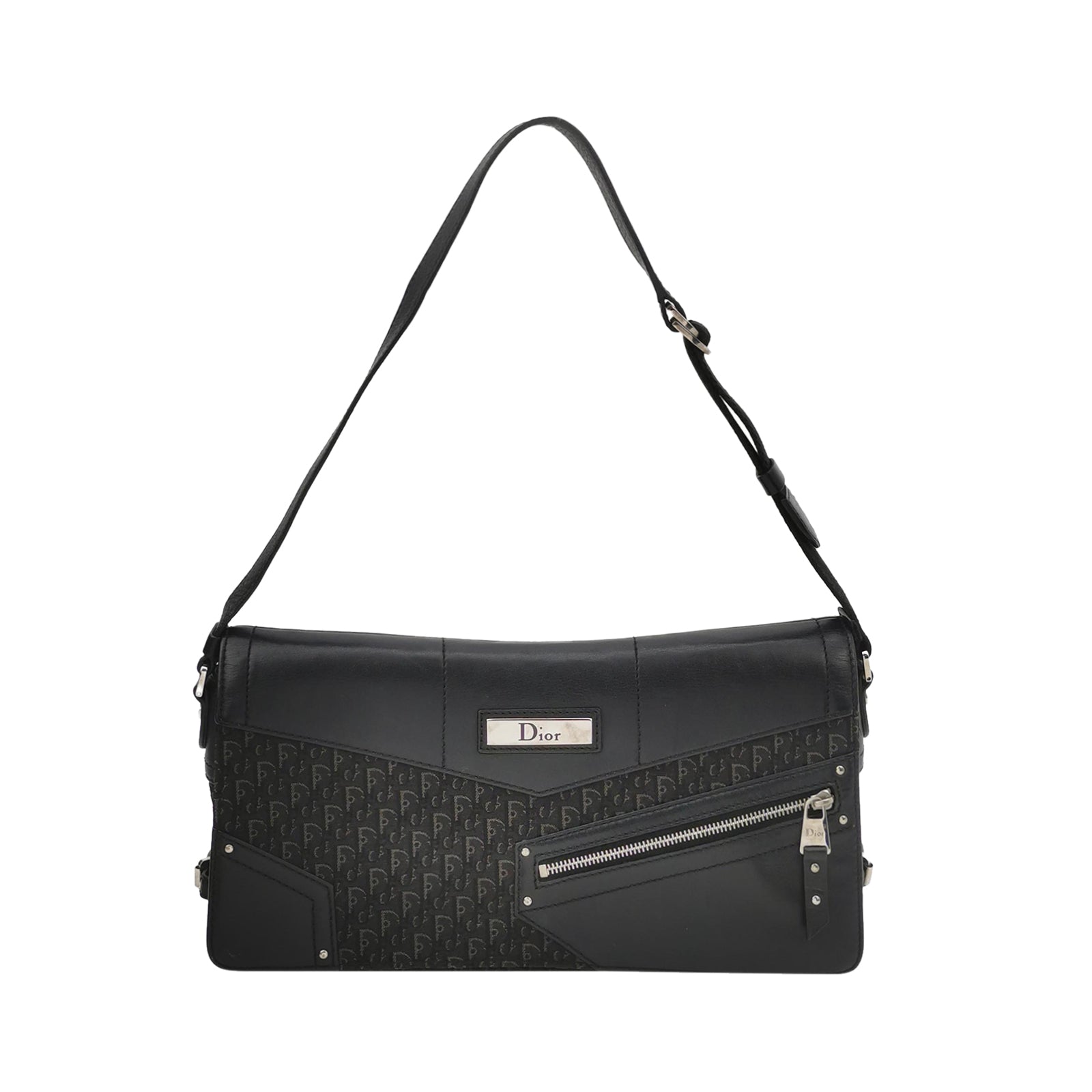 Dior Oblique Trotter Street Chic Shoulder Bag