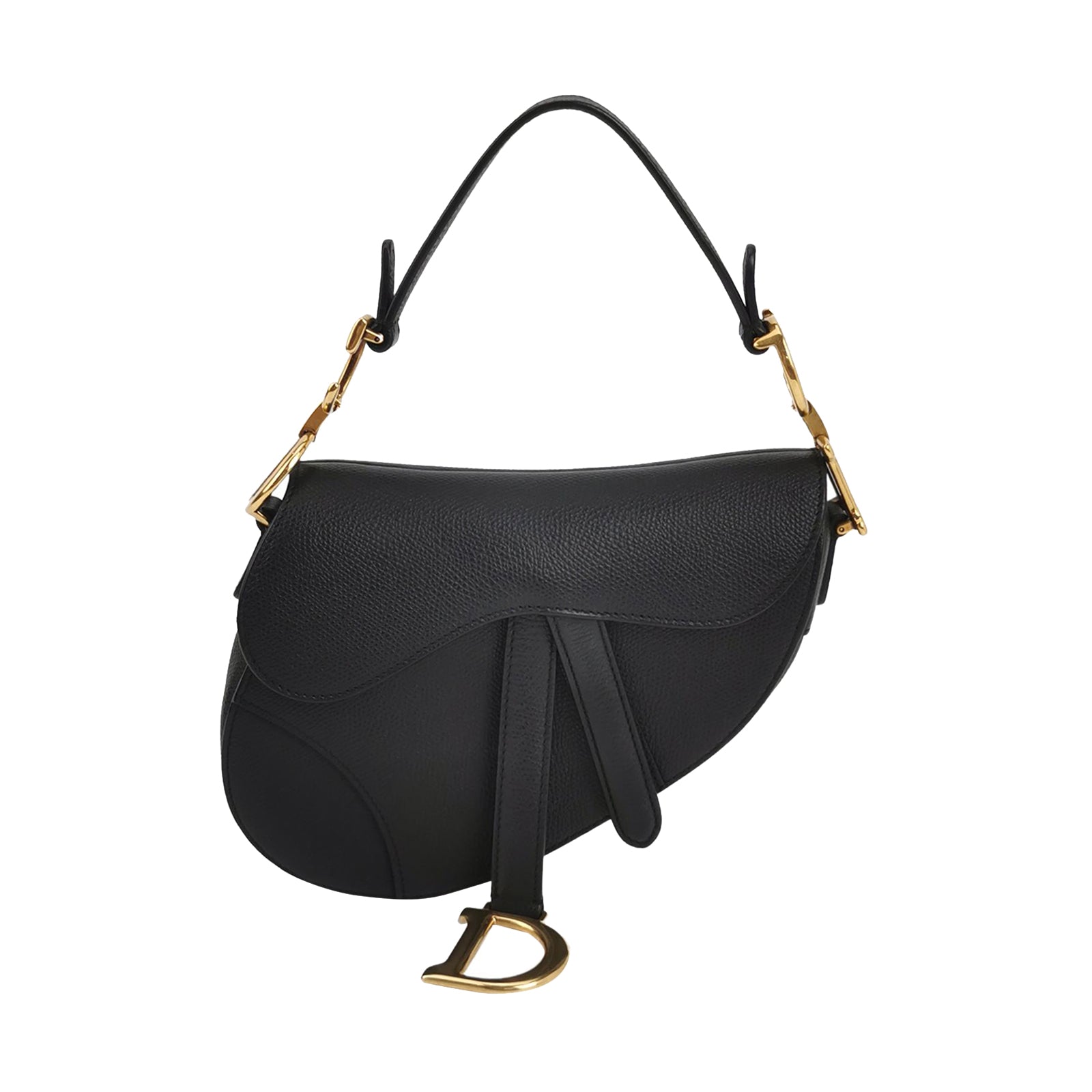 Dior Saddle Bag Mini Grained Calfskin Black