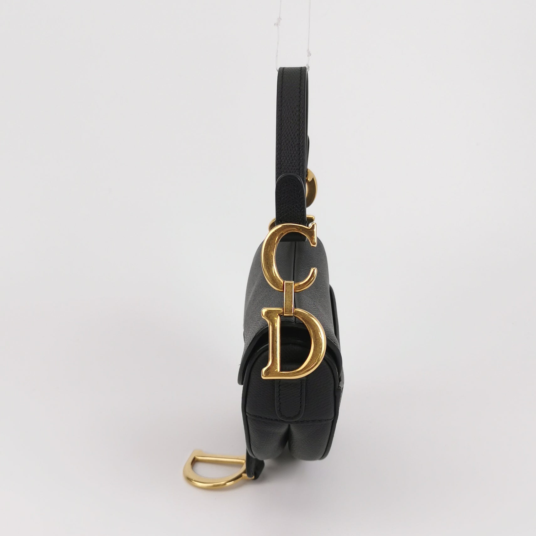 Dior Saddle Bag Mini Grained Calfskin Black