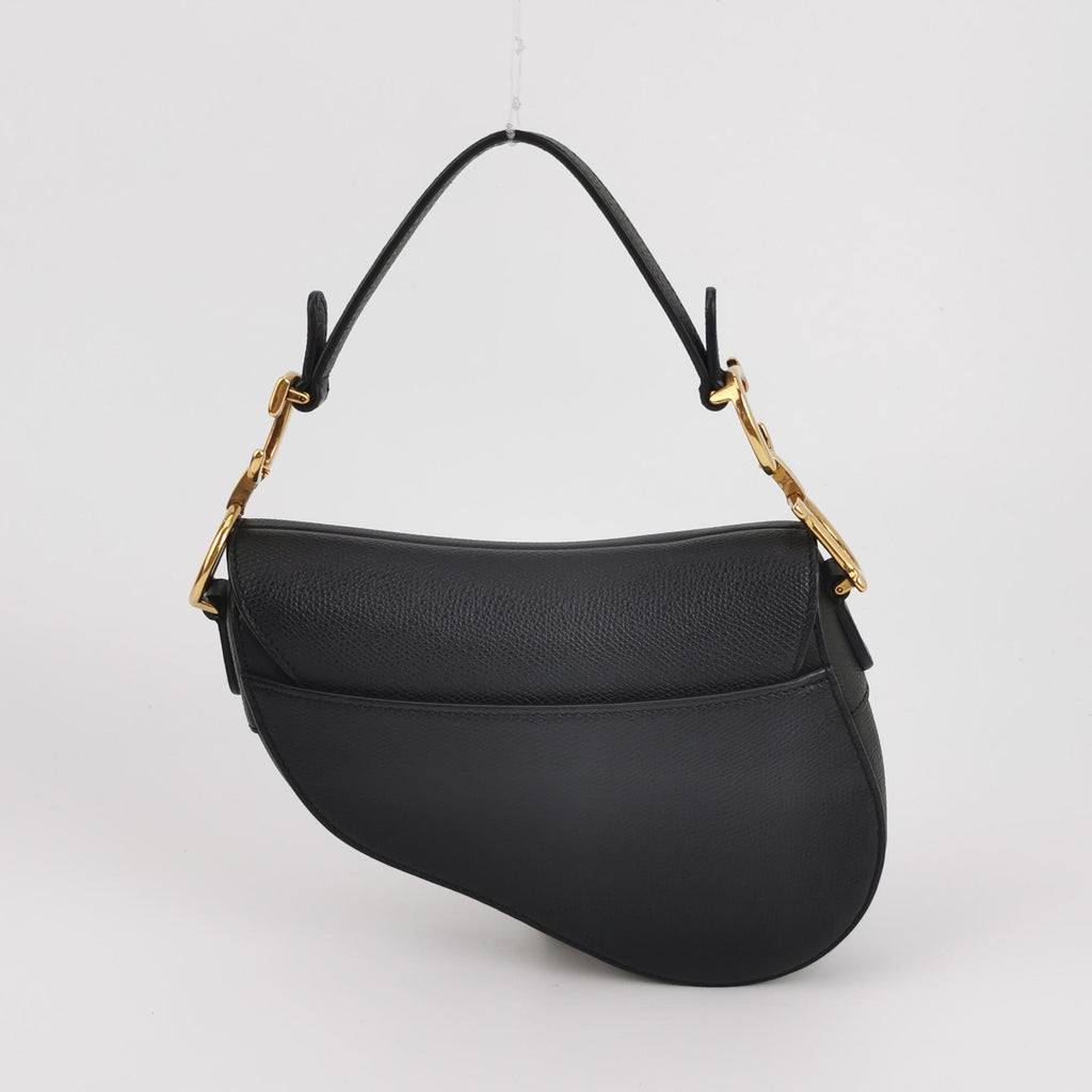 Dior Saddle Bag Mini Grained Calfskin Black