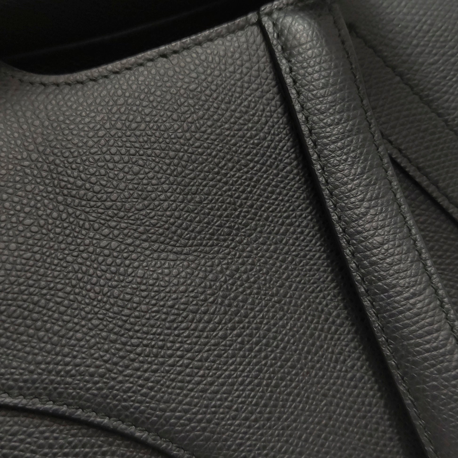 Dior Saddle Bag Mini Grained Calfskin Black