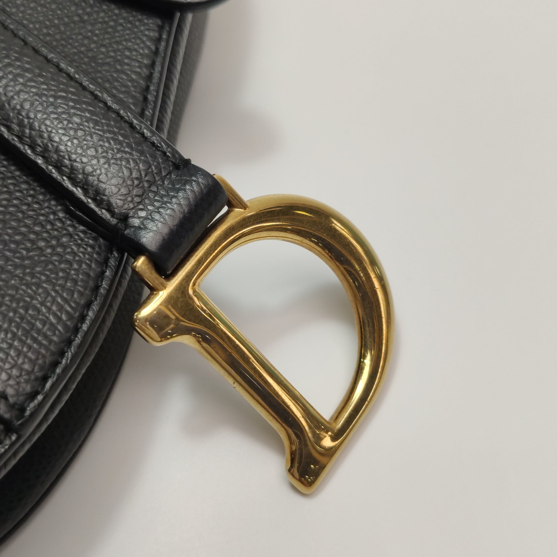 Dior Saddle Bag Mini Grained Calfskin Black