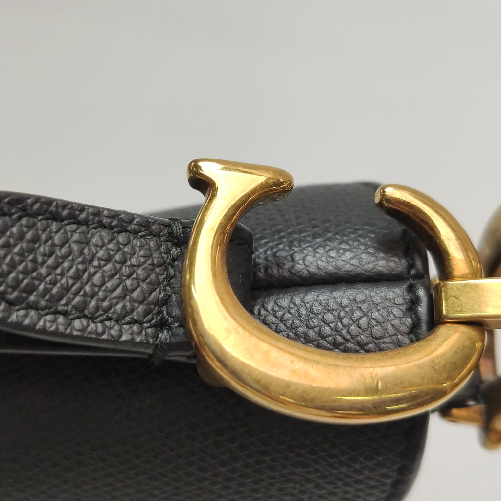 Dior Saddle Bag Mini Grained Calfskin Black