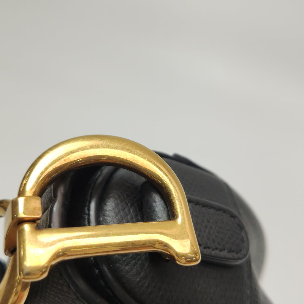 Dior Saddle Bag Mini Grained Calfskin Black