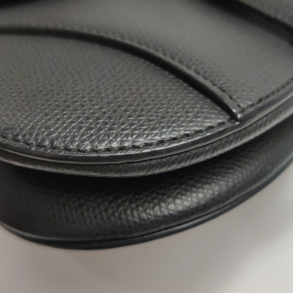 Dior Saddle Bag Mini Grained Calfskin Black
