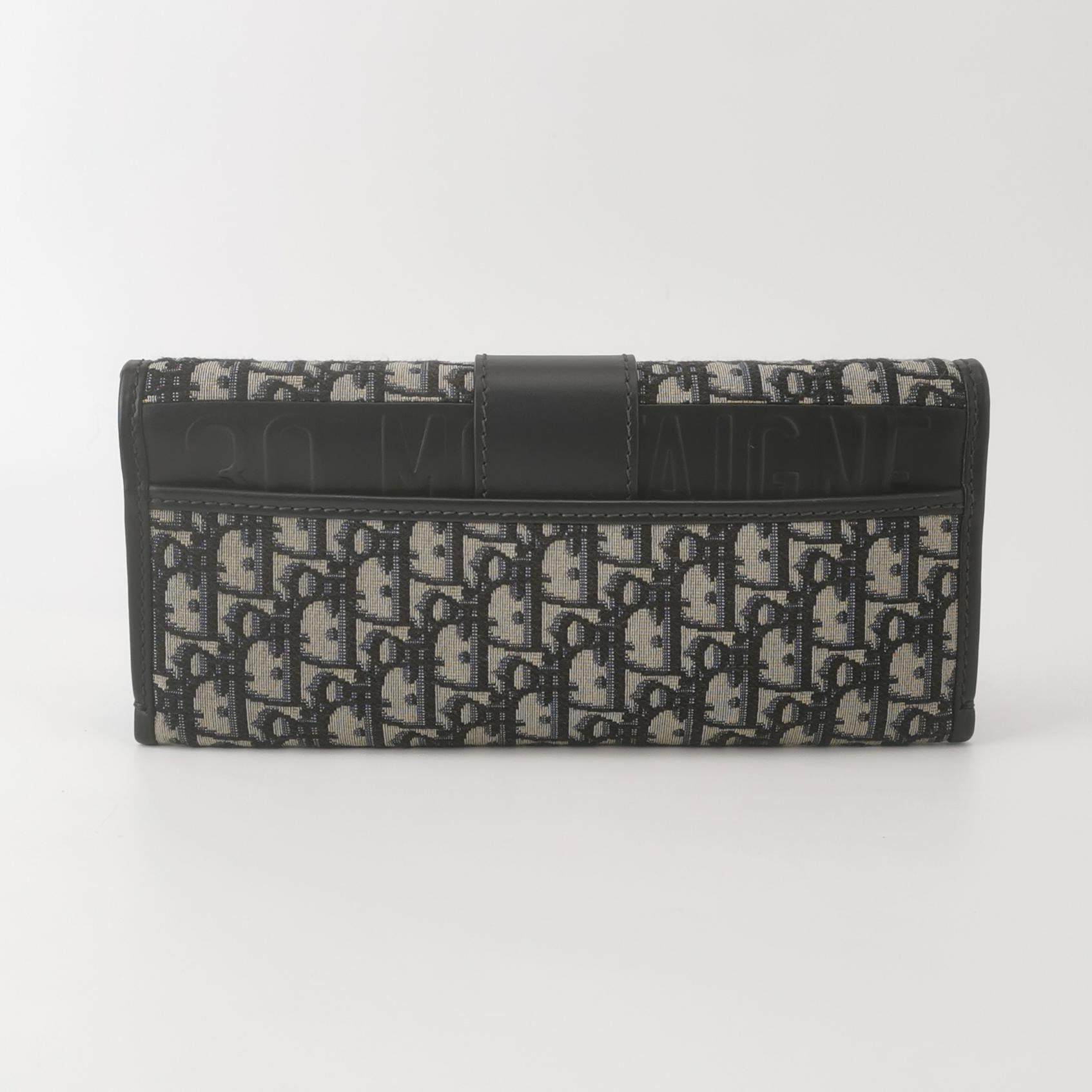 Dior 30 Montaigne Oblique Canvas Chain Clutch