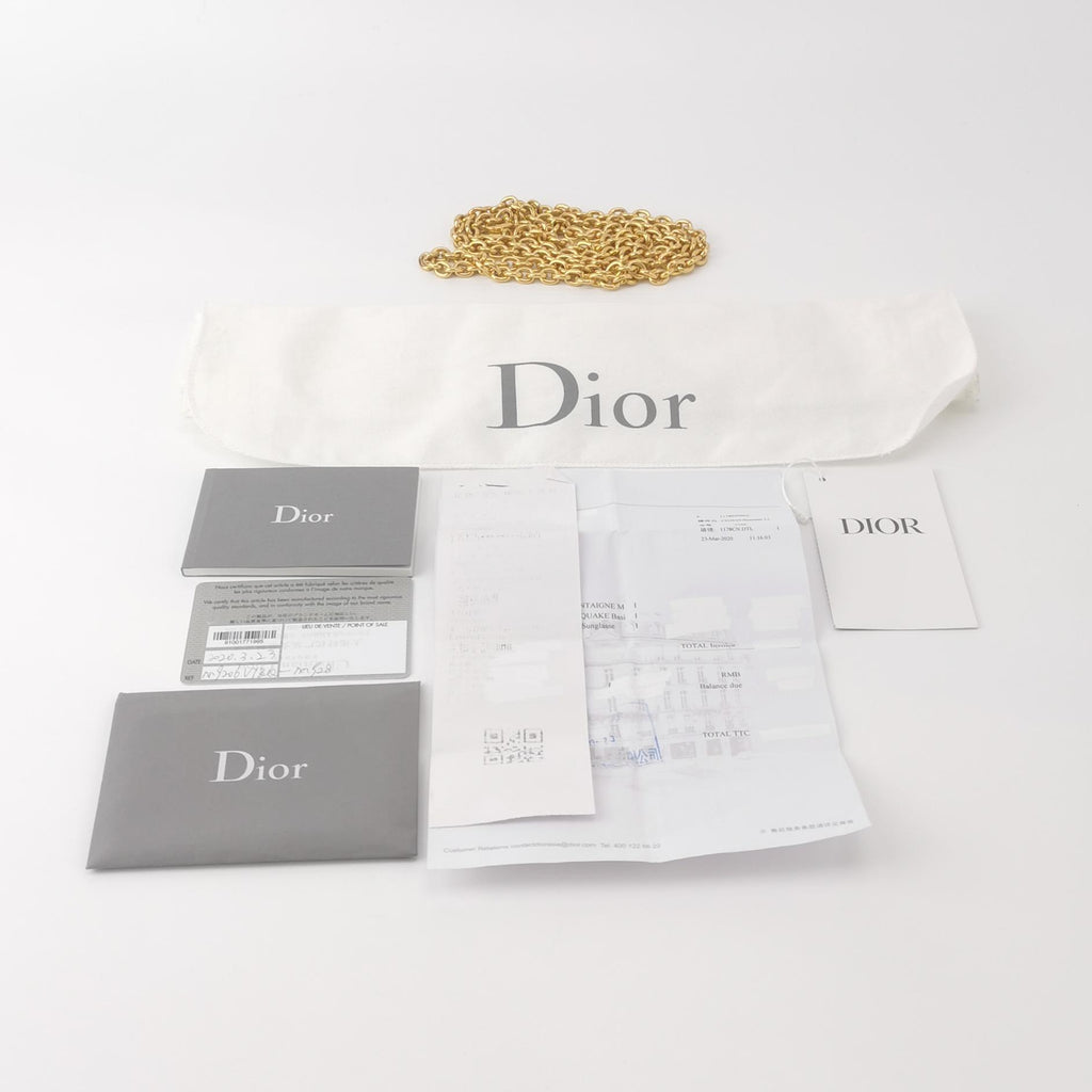 Dior 30 Montaigne Oblique Canvas Chain Clutch