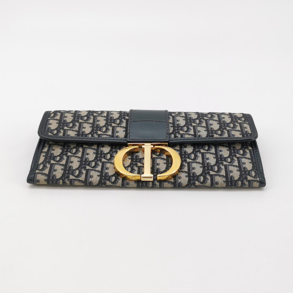 Dior Oblique 30 Montaigne Chain Pouch Blue