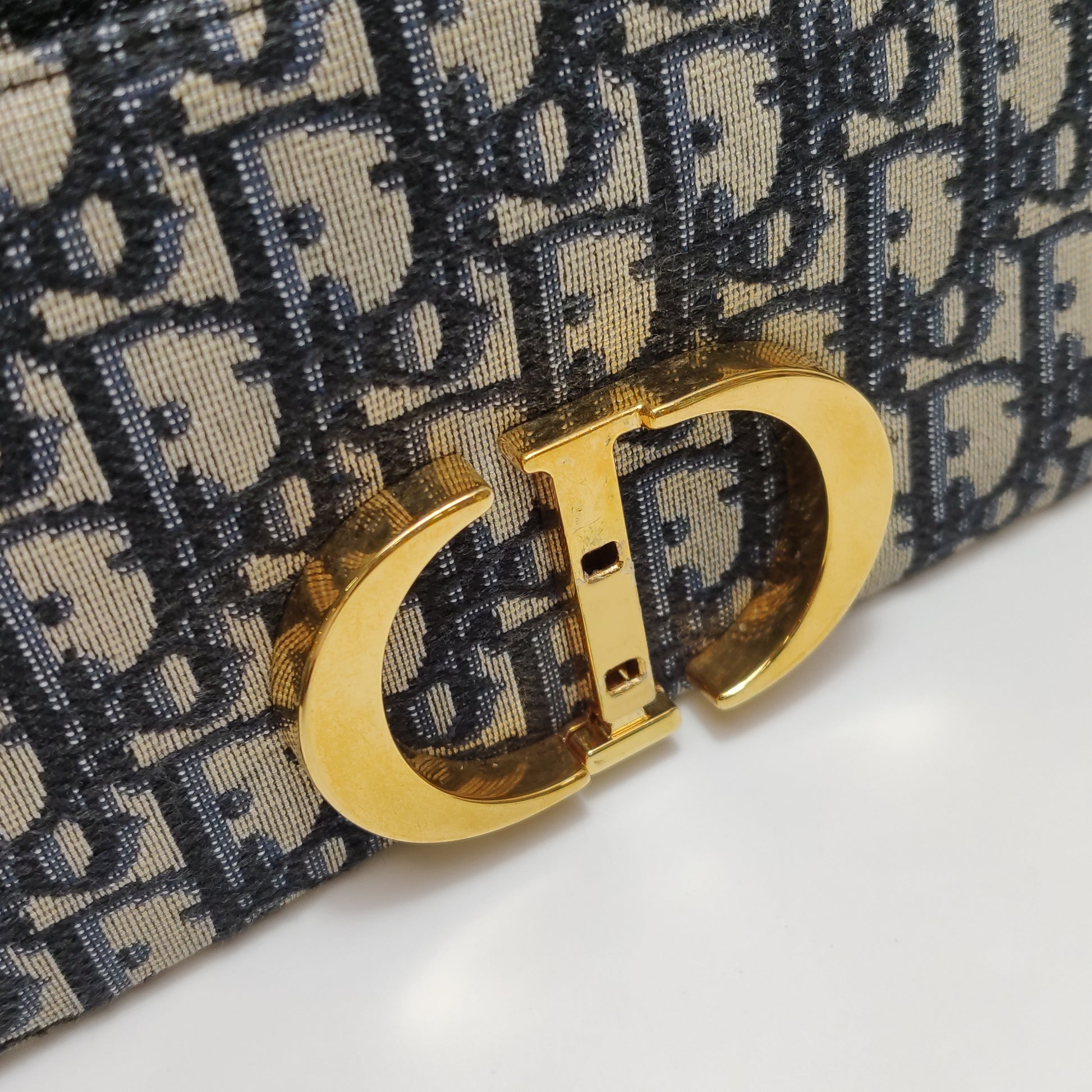 Dior Oblique 30 Montaigne Chain Pouch Blue