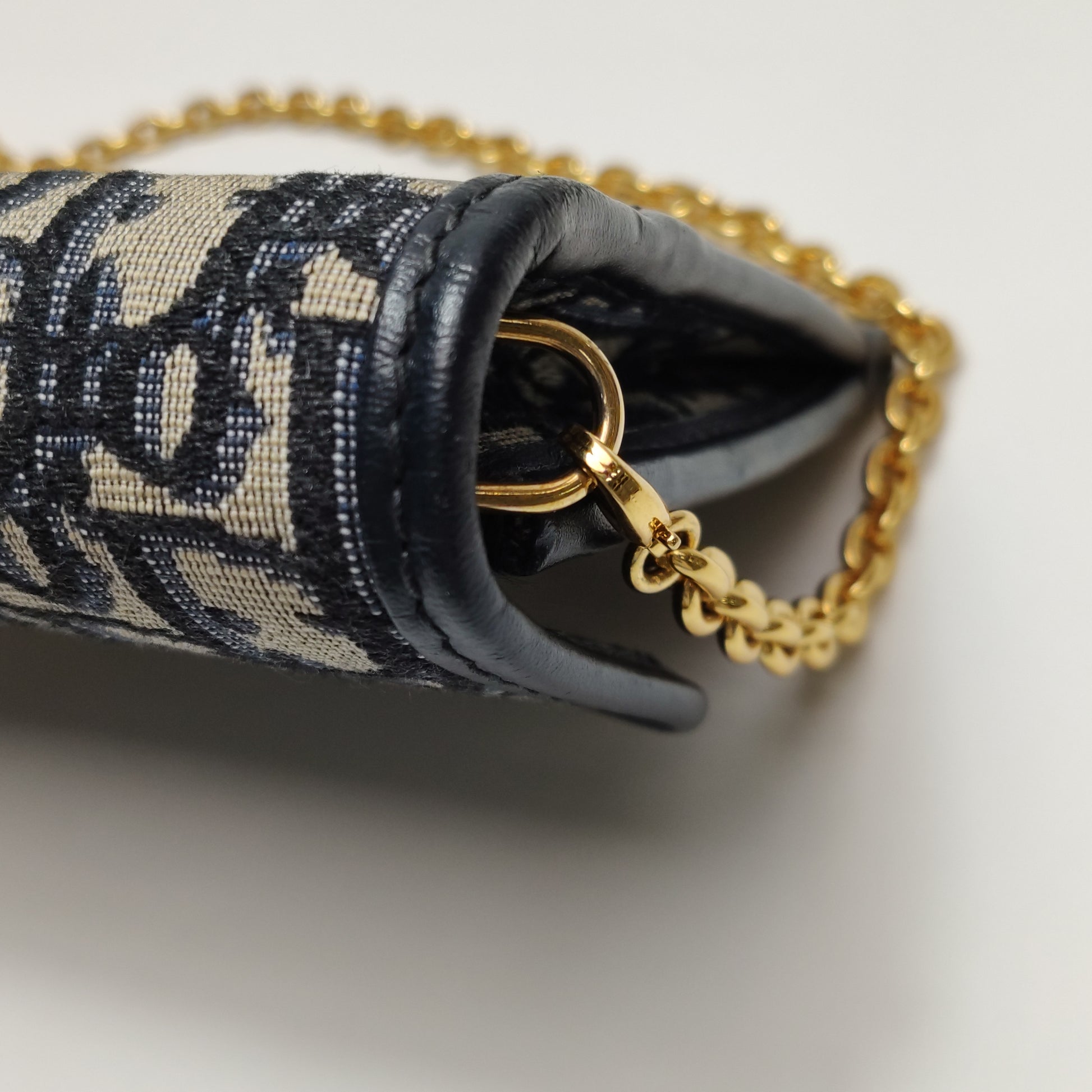 Dior Oblique 30 Montaigne Chain Pouch Blue
