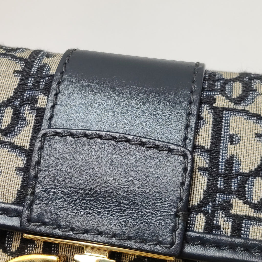 Dior Oblique 30 Montaigne Chain Pouch Blue