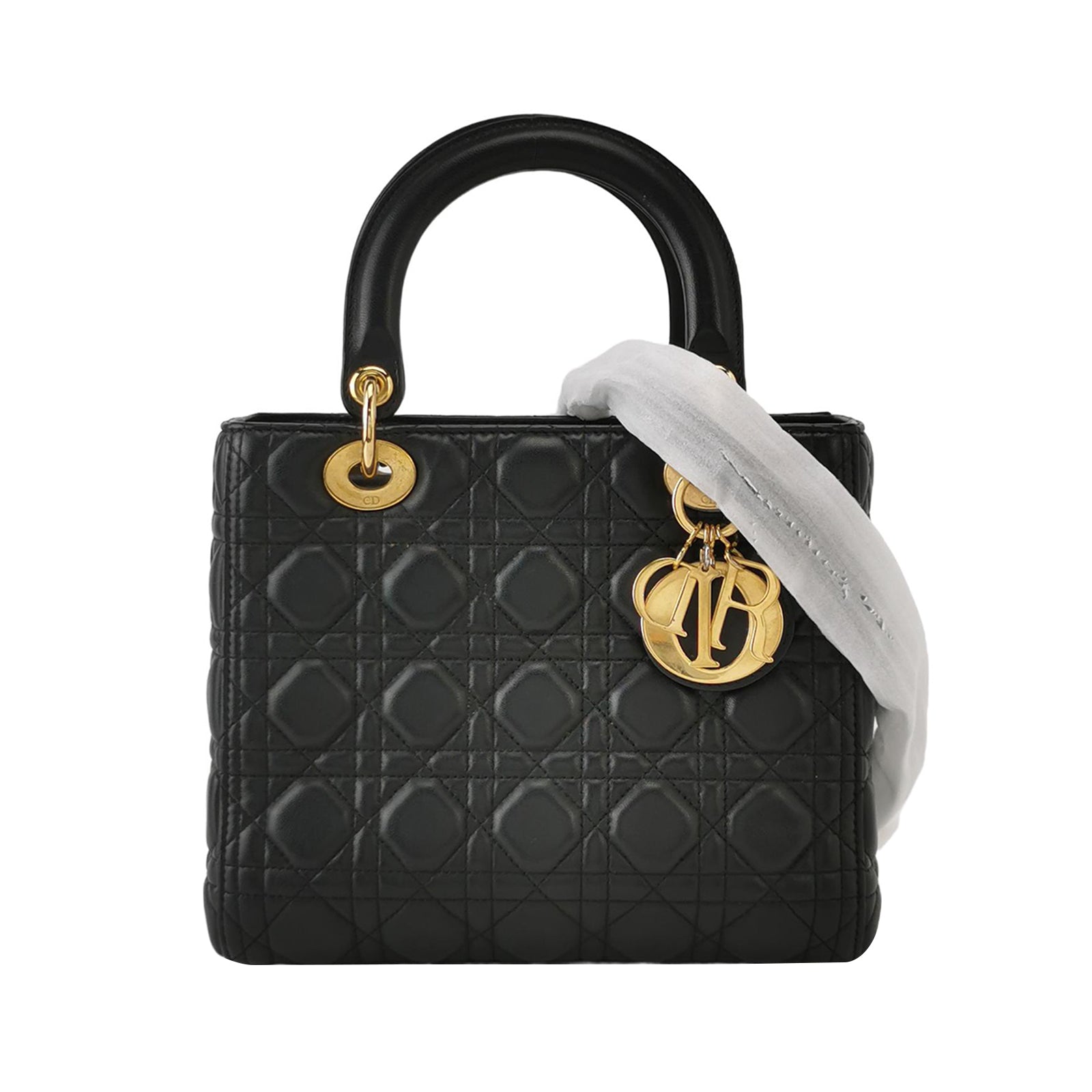 Lady Dior Medium Black GHW