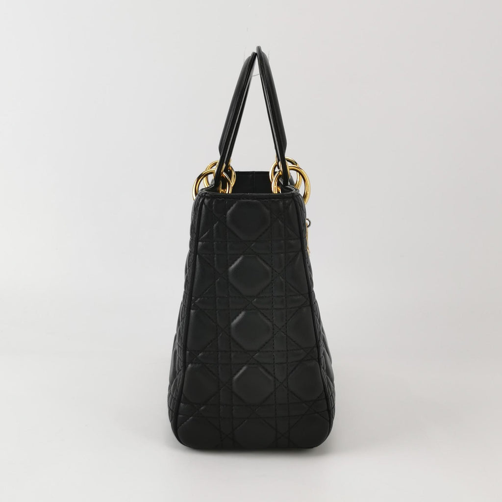 Lady Dior Medium Black GHW
