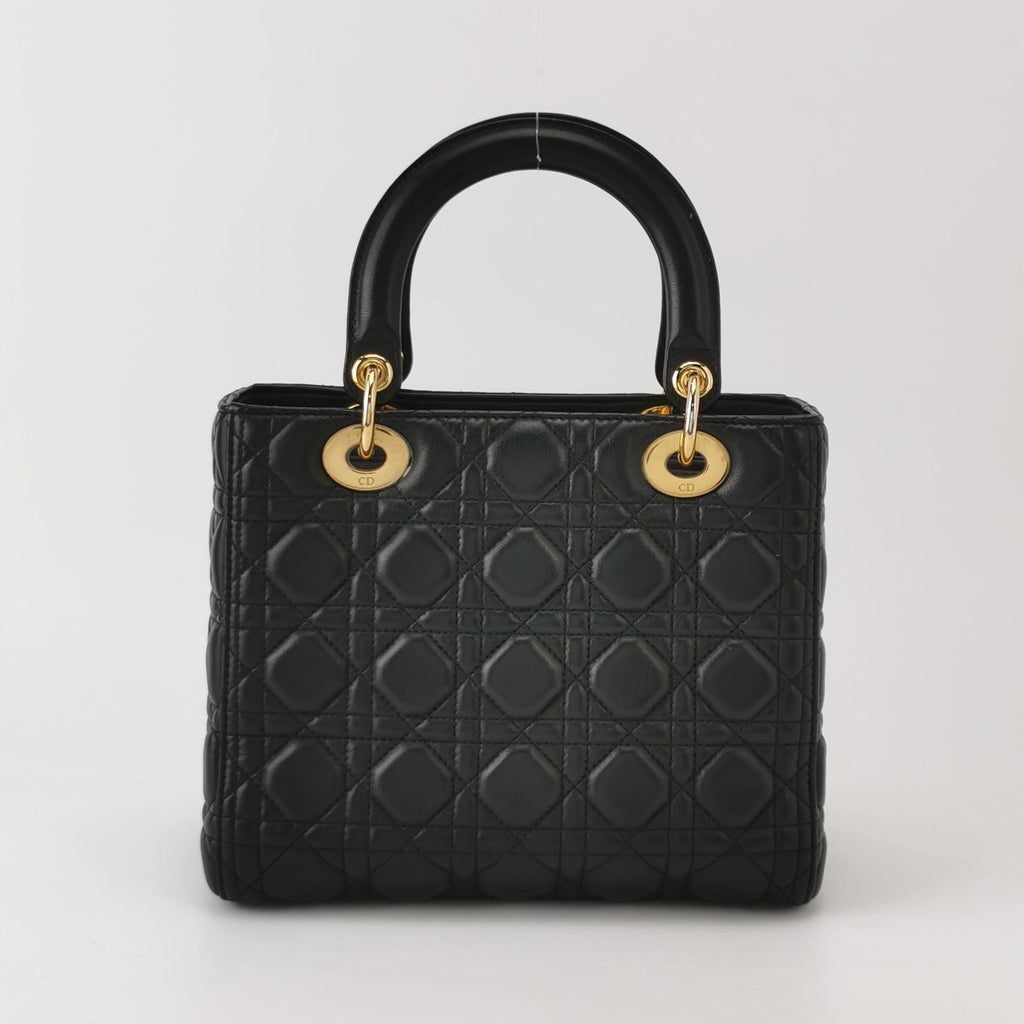 Lady Dior Medium Black GHW