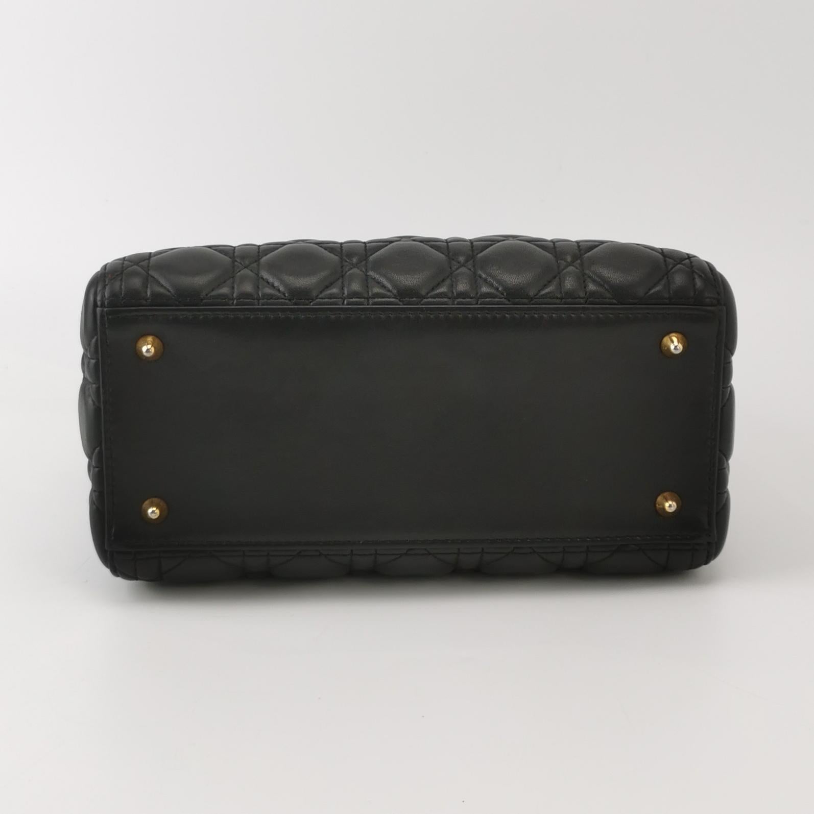 Lady Dior Medium Black GHW