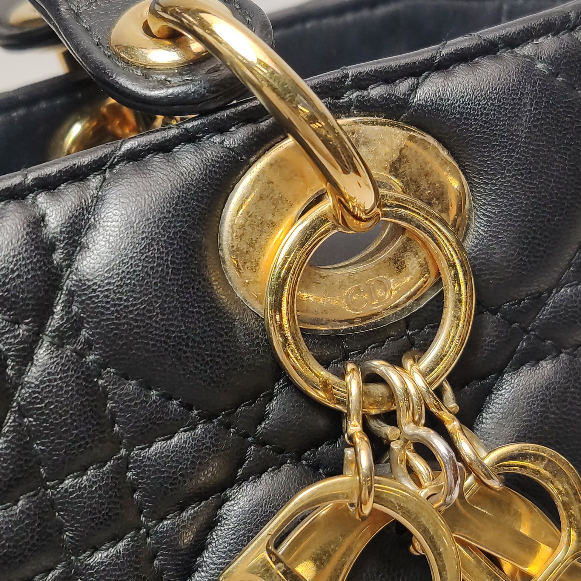 Lady Dior Medium Black GHW
