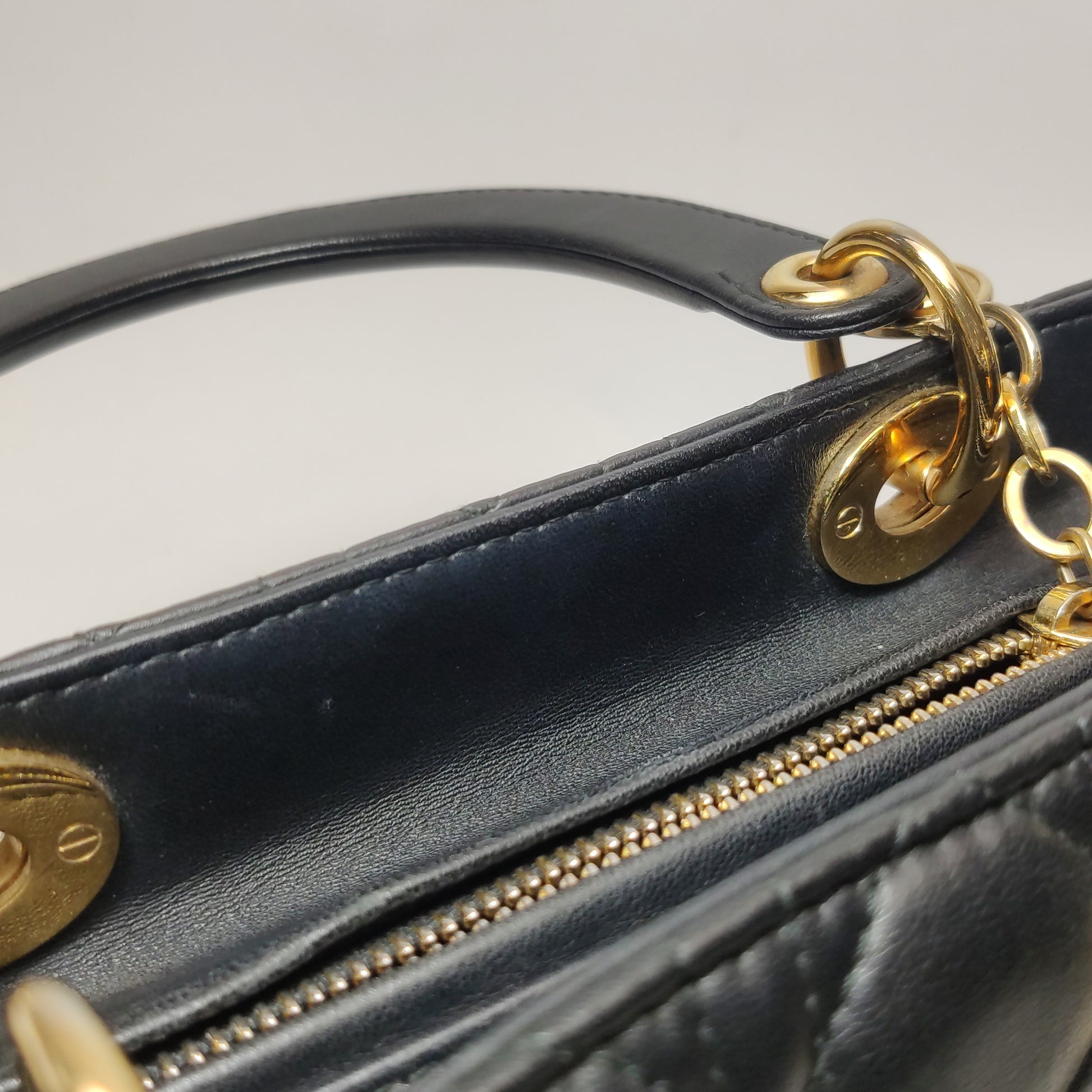 Lady Dior Medium Black GHW