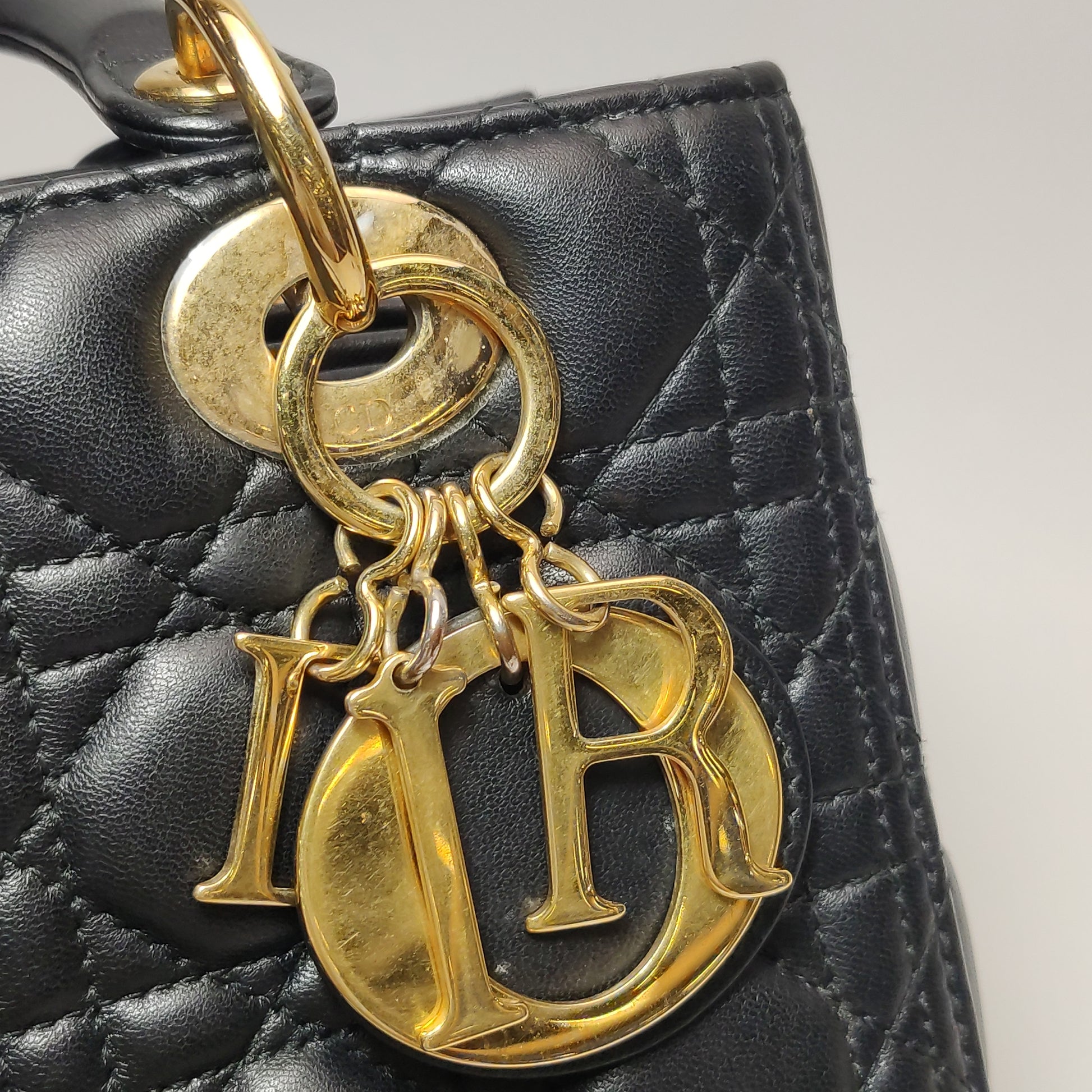 Lady Dior Medium Black GHW