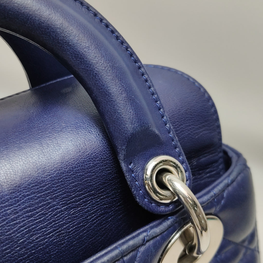 Dior Lady Dior Small Dark Blue