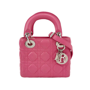 Dior Lady Dior Mini Pink SHW