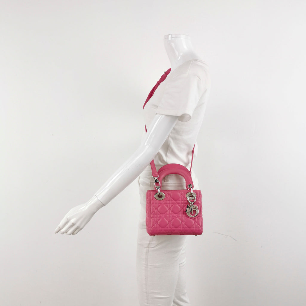 Dior Lady Dior Mini Pink SHW