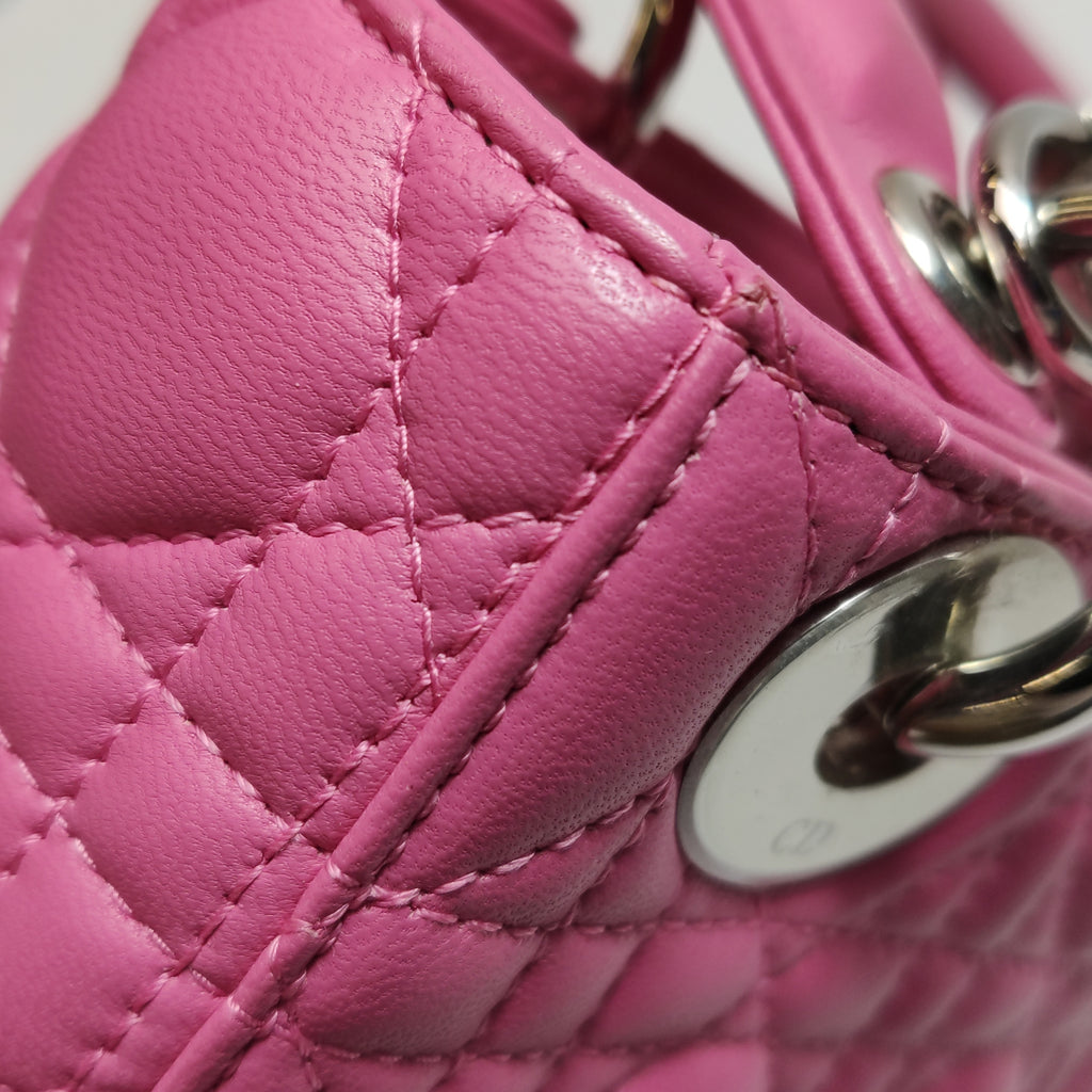Dior Lady Dior Mini Pink SHW