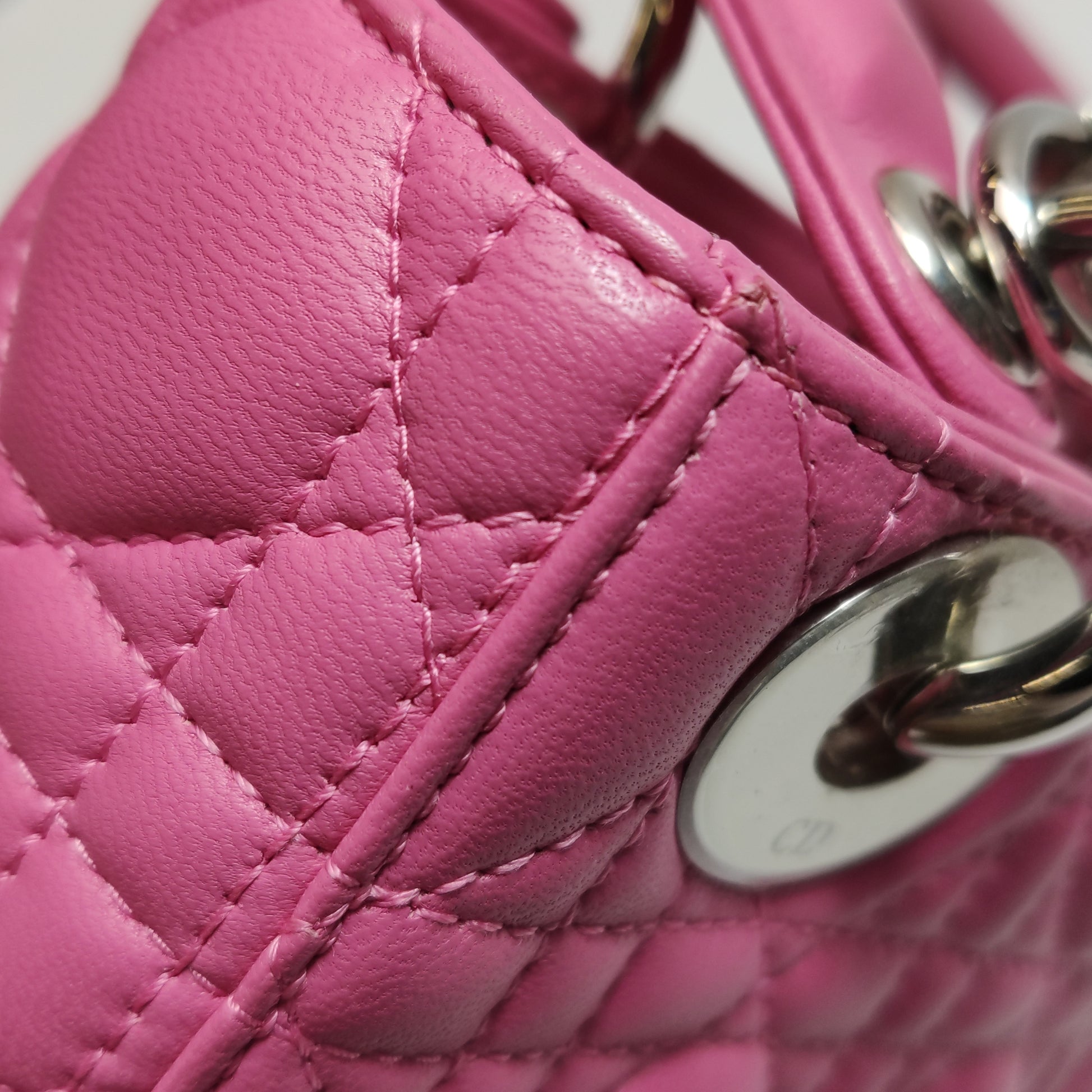 Dior Lady Dior Mini Pink SHW