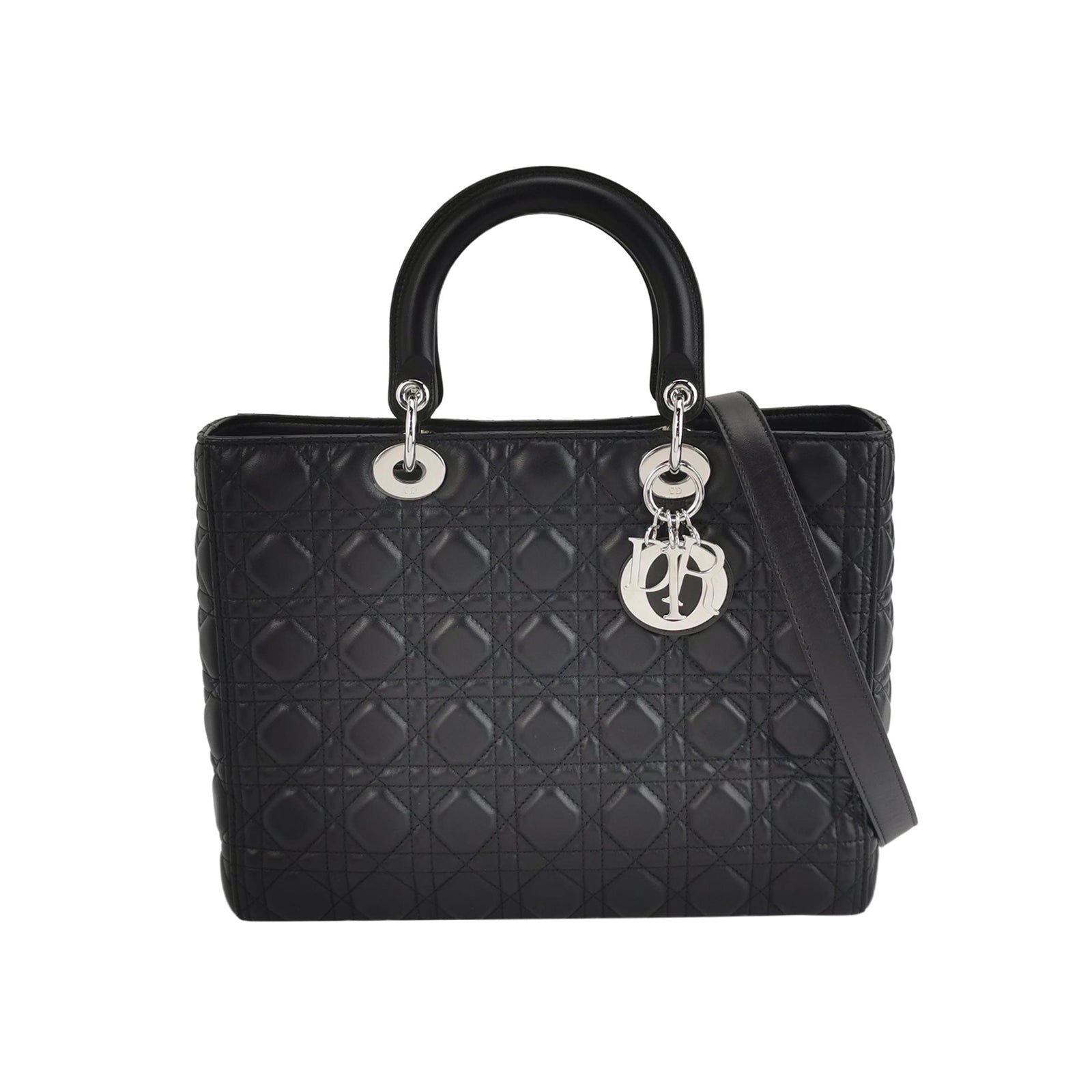 Dior Lady Dior Large Black SHW