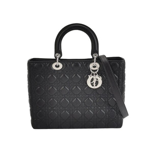 Dior Lady Dior Large Black SHW