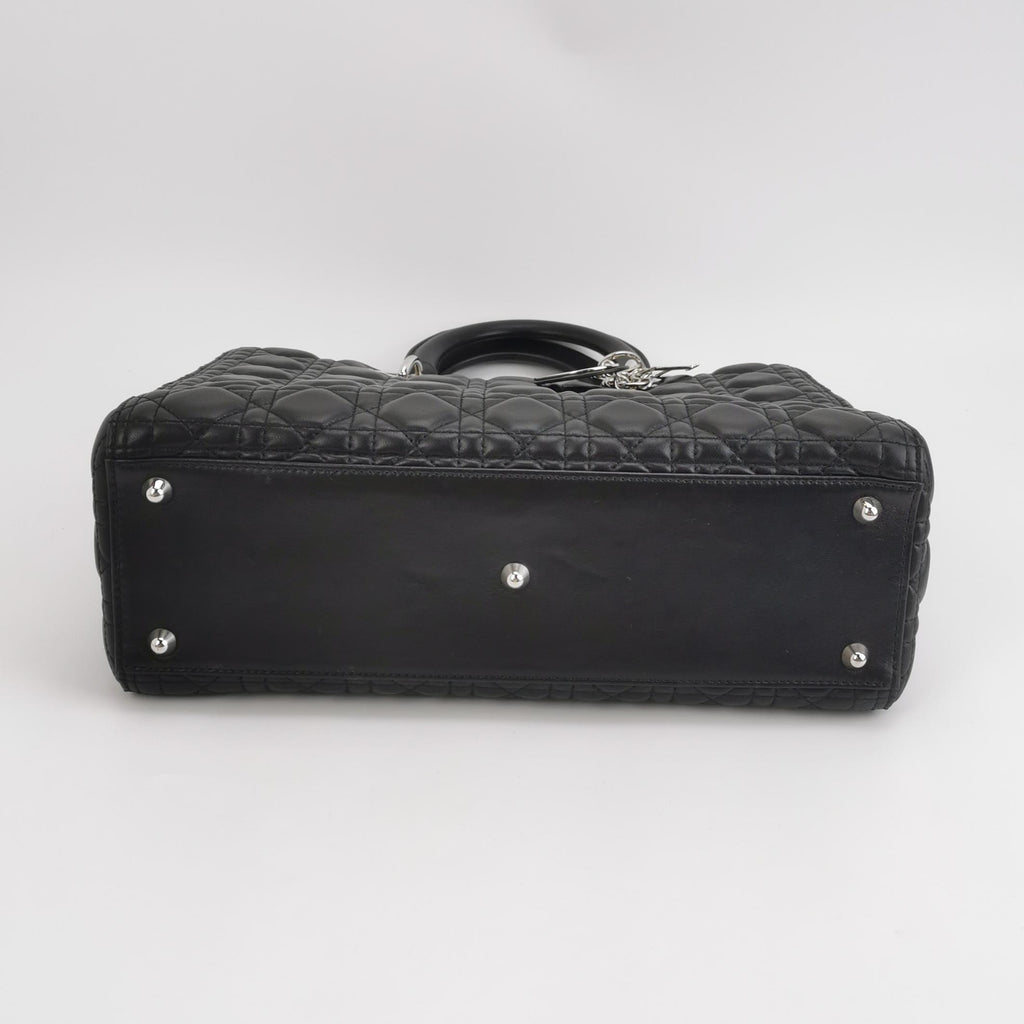 Dior Lady Dior Large Black SHW