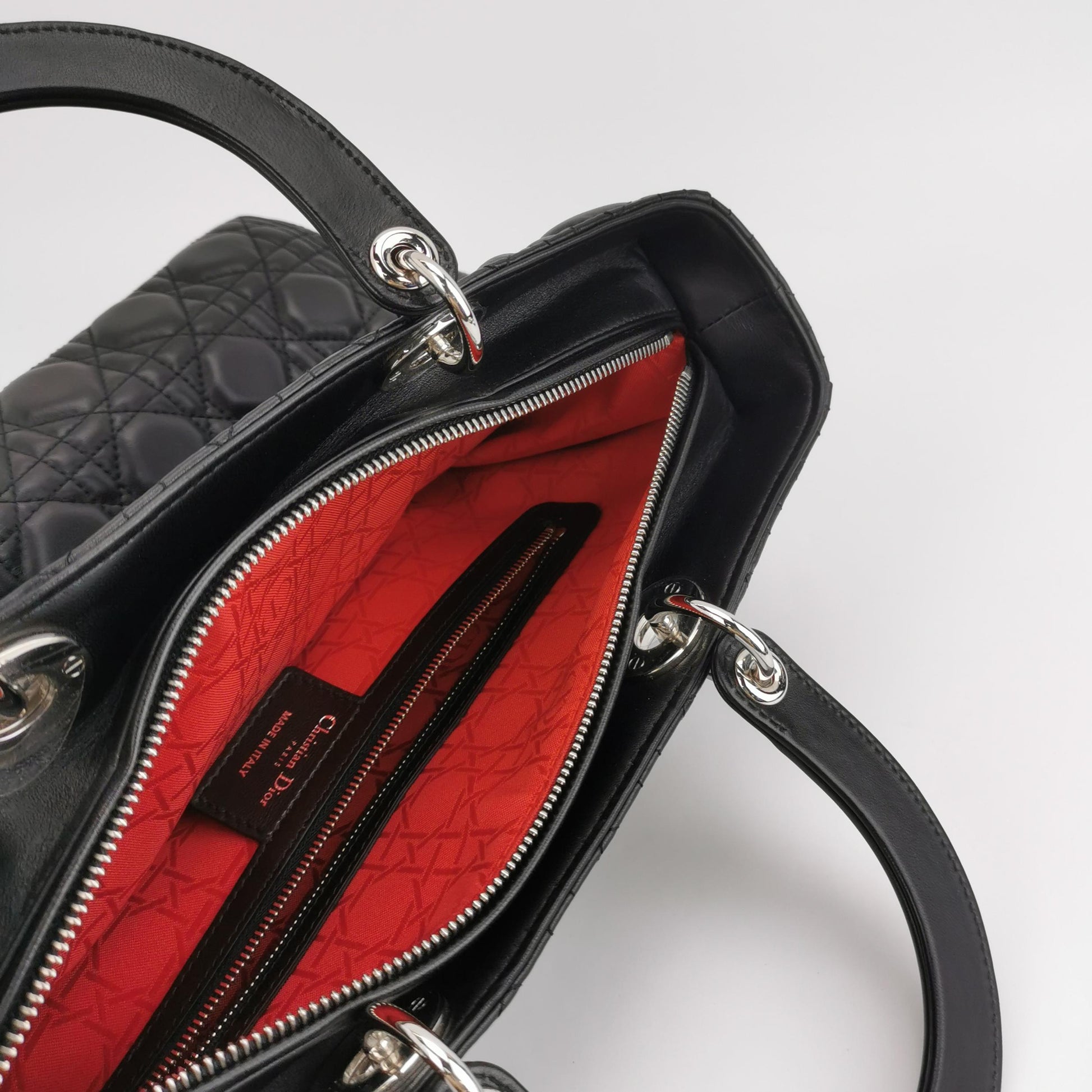 Dior Lady Dior Large Black SHW