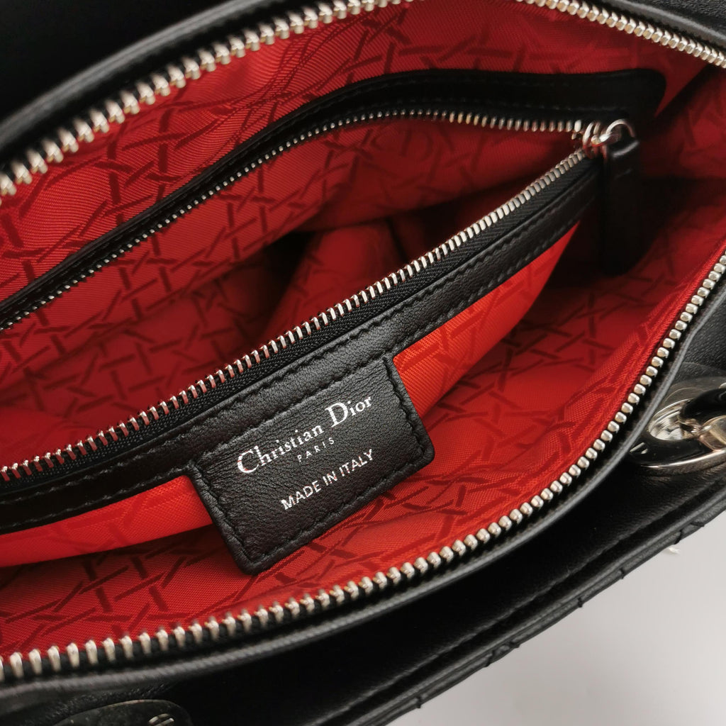 Dior Lady Dior Large Black SHW