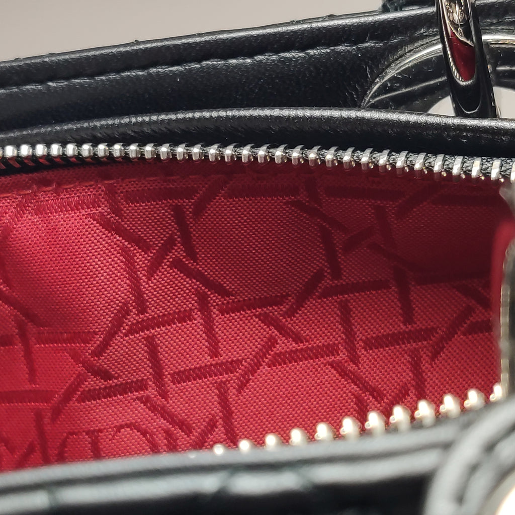 Dior Lady Dior Large Black SHW