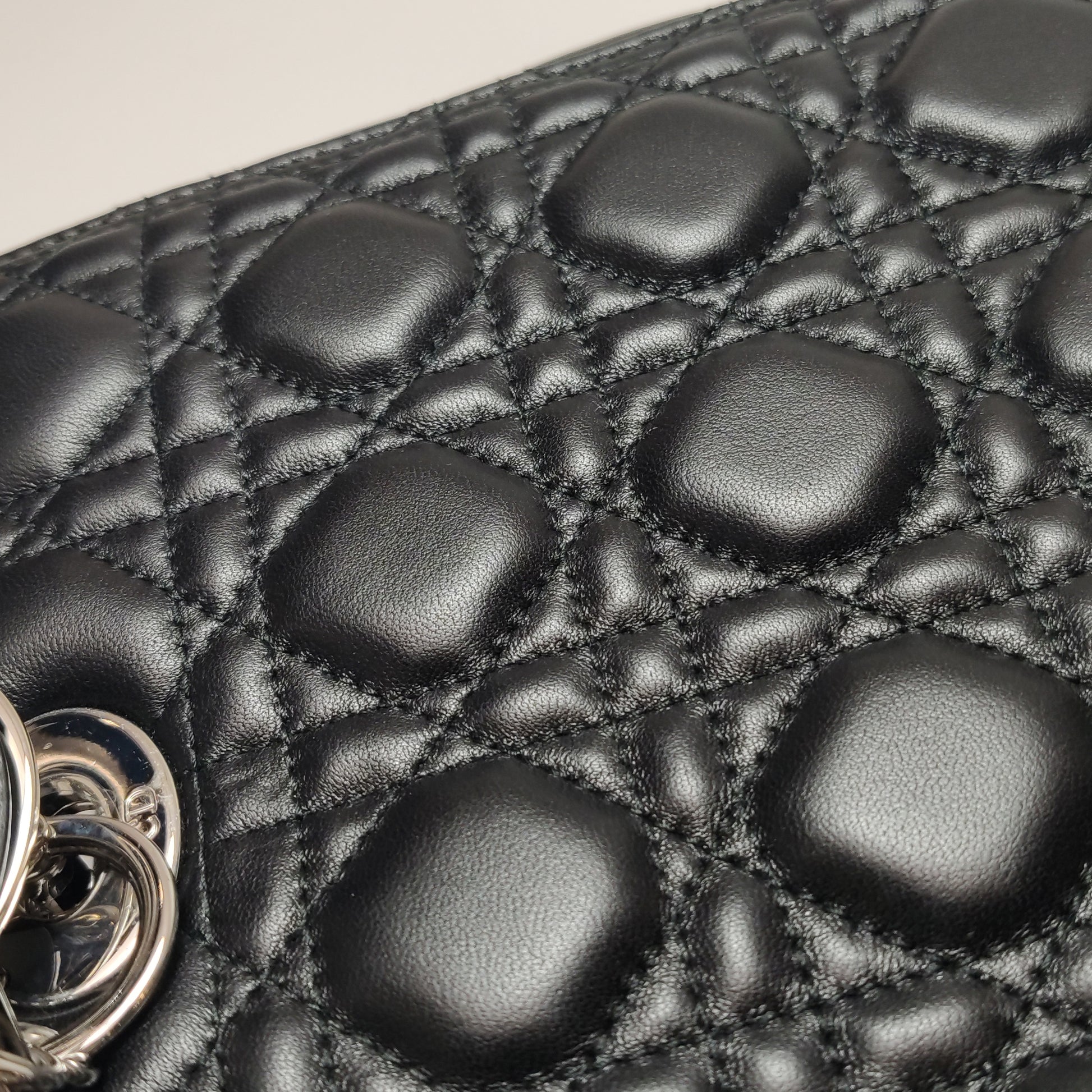 Dior Lady Dior Large Black SHW