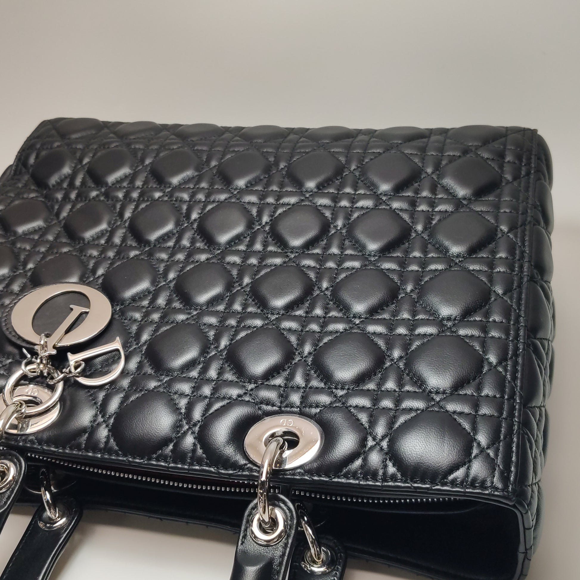 Dior Lady Dior Large Black SHW