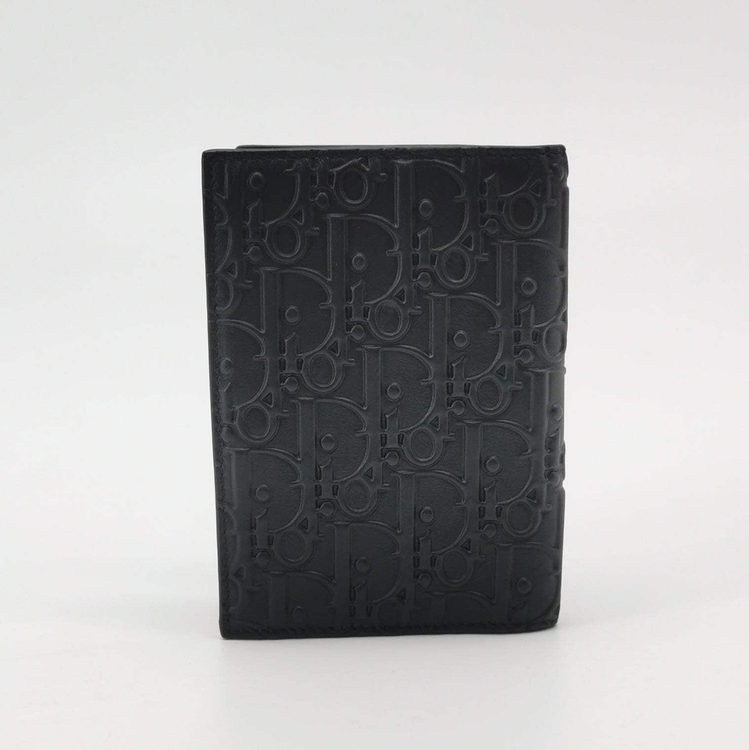 Dior Embossed Passport Cover Black