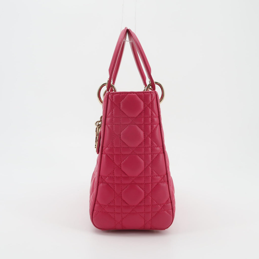 Dior Lady Dior Medium Fuchsia Pink