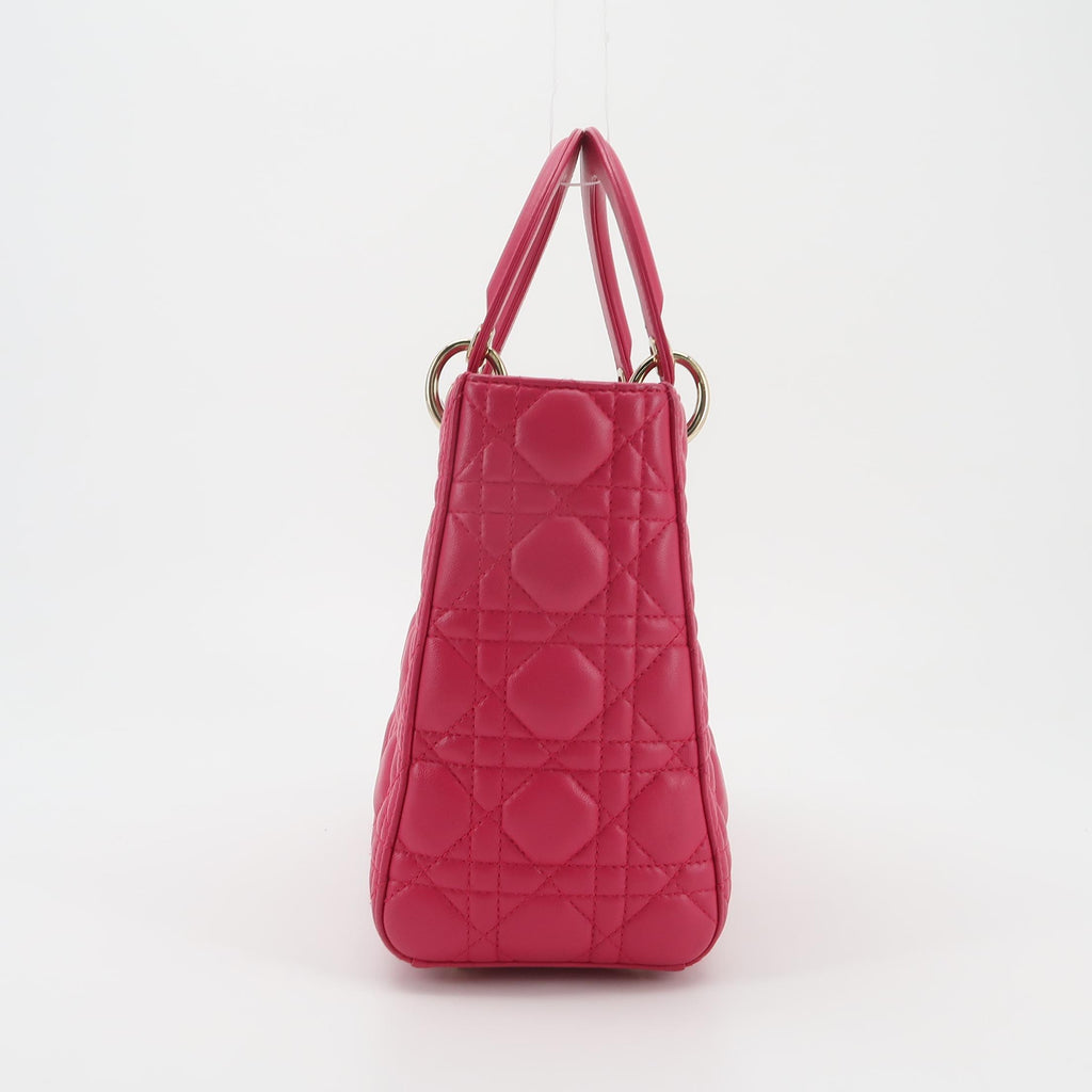 Dior Lady Dior Medium Fuchsia Pink