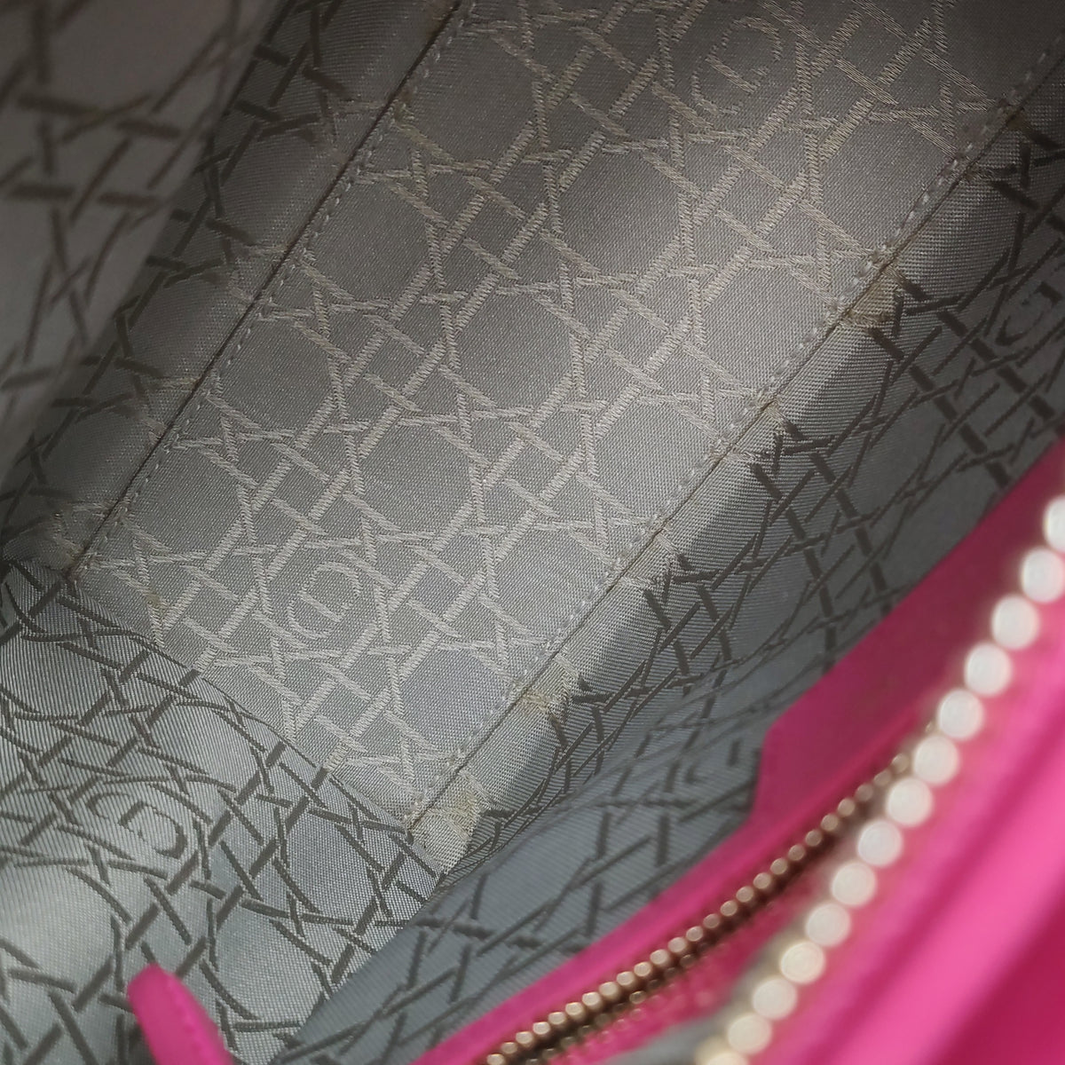 Dior Lady Dior Medium Fuchsia Pink