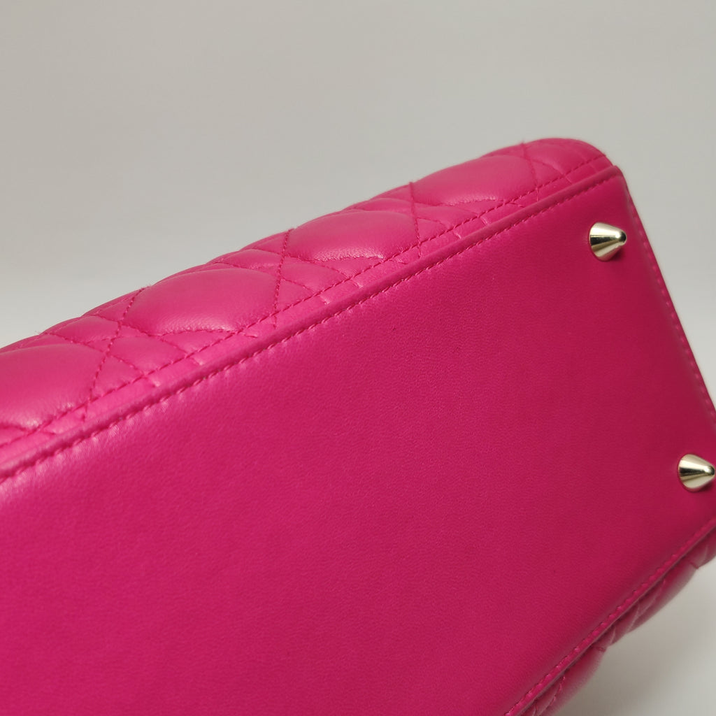 Dior Lady Dior Medium Fuchsia Pink